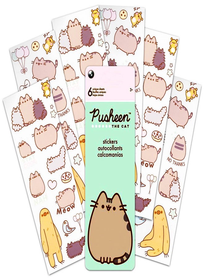 Pusheen Cat مجموعة ملصقات قطة بوشين - أكثر من 100 ملصق للجدران والسيارات وأجهزة الكمبيوتر المحمولة وزجاجات المياه وغيرها | لوازم الحفلات والمدارس - Image 2